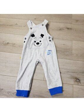 Puppy Dog Pals Happy Little Pup Infant Toddler Snap Button Overalls Sz 12-18 M